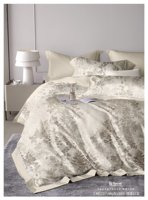 Parure de draps en lyocell avec design imprimé personnalisé, style européen et américain