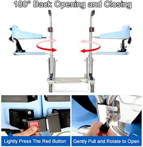 Operasi hidrolik bermotor <span class=keywords><strong>drive</strong></span> medis pasien mengangkat kursi transfer shower <span class=keywords><strong>commode</strong></span> kursi Transportasi kursi roda rollator - Product Image 5