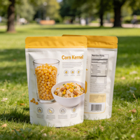 Sacs en plastique personnalisés de qualité alimentaire avec fenêtre transparente pour l'emballage des maïs doux en gros