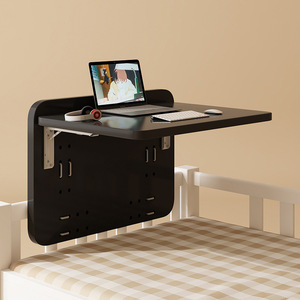 Mesa plegable portátil impermeable de gran venta, mesita de noche montada en la pared de instalación gratuita para dormitorios escolares, uso de oficina - Product Image 2