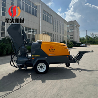 Pompe à mortier et à ciment diesel M740DBS (5 m³/h) - Convient pour le plâtrage mural dans les projets de construction