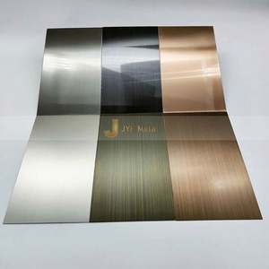 LL189 Stainless Steel Plate Decorative Color Bending Anti-finger Print Hairline Antique Bronze Colored <b>Sheets</b> Wall Panel Cutting - Product Image 5