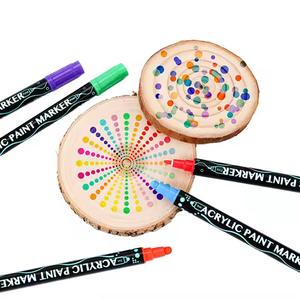 Bolígrafo de pintura acrílica a base de agua de barril de plástico Oem Odm <span class=keywords><strong>para</strong></span> <span class=keywords><strong>porcelana</strong></span> de cuero - Product Image 5