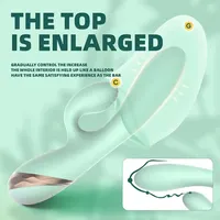 Neue Erwachsenen-Sexprodukte Aufblasbarer Rabbit-Vibrator Dildo G-Punkt-Vibrator für Frauen mit 10 Frequenzen Wasserdicht