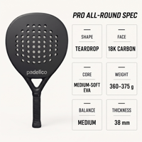 Overgrip de padel de haute qualité, face en carbone, portable, léger, contrôle stable, réponse rapide, design sportif moderne, meilleur prix usine