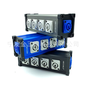 กล่องจ่ายไฟ Abcables 4 ทาง 16A สำหรับไฟเวที LED Par Can Light AC 220V โลหะ IP65 - Product Image 2