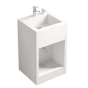 Nouveau design moderne, lavabo Wudu sur piétement en pierre frittée pour mosquée, lavabo de lavage des pieds pour la prière, robinet inclus, drain pour salle de bain d'hôtel - Product Image 1