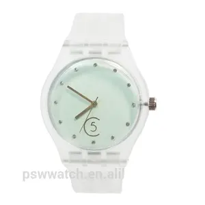 Fancy Lady Watch Colorful Plastic Silicone Watch Transparent Watch