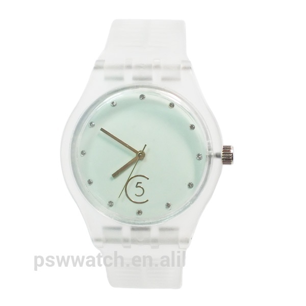 Fancy Lady Watch Colorful Plastic Silicone Watch Transparent Watch