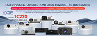 Projecteur laser 3LCD SMX Manufacturing, véritable 4K, 10 000 lumens, projecteur laser bicolore pour projection cartographique