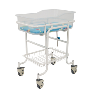 Lit médical réglable pour bébé avec 10 positions d'inclinaison et 4 roulettes, lit d'hôpital pédiatrique en plastique ABS pour usage hospitalier - Product Image 6