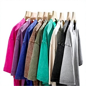 เสื้อยืดคอกว้างแขนสั้นผู้ชาย สีพื้น ผ้าฝ้ายถัก 100% เสื้อฤดูร้อน น้ำหนักเบา - Product Image 1