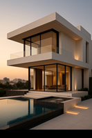 Casa de Acero Ligero, Diseño de Villa Moderna, Construcción Prefabricada de Alta Calidad Personalizada, Precio de Villa de Lujo de 2 Pisos y 4 Dormitorios