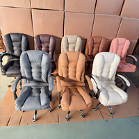 Chaise de jeu ergonomique en cuir, dossier haut, inclinable, pivotante, avec base en acier, design moderne pour ordinateur et entreprise