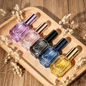 Custom Perfume Bottle with <b>Box</b> Packaging 10ml Square Refillable Original Men's Perfume <b>Empty</b> Glass Design Spray Bottle - Product Image 3