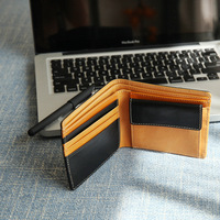 Pochette à monnaie en cuir véritable haut de gamme faite à la main de luxe portefeuille à monnaie en cuir véritable portefeuille à monnaie pour hommes