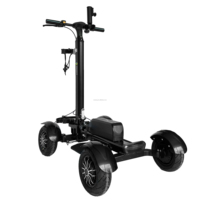 Chariot de golf électrique en alliage d'aluminium à 4 roues avec siège et parapluie, en stock entrepôt US