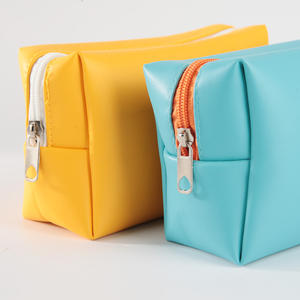 Bolso de viaje portátil personalizable, artículo de tocador impermeable, bolsa de cosméticos de maquillaje de cuero Pu, organizador de bolsa - Product Image 3