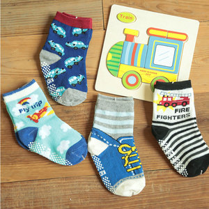 Personalizado antideslizante niños <span class=keywords><strong>niño</strong></span> no Skid tobillo <span class=keywords><strong>calcetines</strong></span> del bebé con puños - Product Image 5