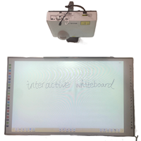 Tableau blanc interactif infrarouge mural USB en métal et émail PET de 82, 86, 96 et 102 pouces pour les salles de classe et les enfants