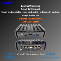 Mini PC LS01 2.5G 6 LAN Pfsense Quad Core N100 sans ventilateur en alliage d'aluminium, pare-feu, routeur, serveur d'entreprise domestique DDR5