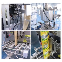 Pâte liquide Formant De Remplissage Vertical 3 Côté Sac D'étanchéité Mayonnaise Moutarde Sauce Ketchup Sachet Joint Machine D'emballage