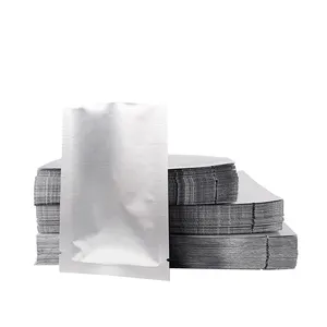 Kantung penyimpan makanan aluminium Foil kustom 3 sisi segel kantung makanan kemasan beku
