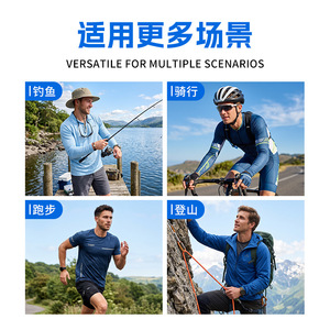 Cagoule en soie glacée Makino Fox, réglable, unisexe, pour moto et cyclisme, protection solaire, séchage rapide, couvre-visage intégral - Product Image 4