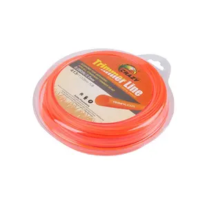 Orange 2.0mm 0.080 zoll 1LB pack runde gras weeder benzin gras trimmer linie