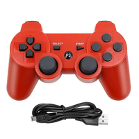 Manette de Jeu Sans Fil Colorée Bluetooth pour PS3, Joystick Télécommande de Jeu