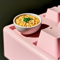 Service d'impression 3D charmant pour des touches de clavier personnalisées de style dessin animé alimentaire - Matériaux en résine plastique, uniques et amusants pour la personnalisation du clavier