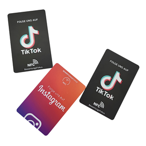 Tùy chỉnh in PVC RFID xem xét tag213/215/216 chip Thẻ 13.56MHz Acrylic dấu hiệu QR mã Google xem xét đứng NFC khách sạn thanh toán - Product Image 2