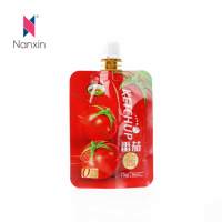 Pochette à bec de ketchup en aluminium imprimé sur mesure Sac à dos pour sacs en plastique à sauce tomate chili