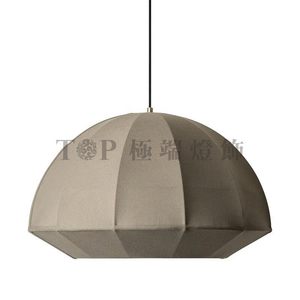 Lampe suspendue de style Wabi Sabi, dôme rond en tissu, E27 LED, décoration pour la maison, restaurant, bar, salon de thé, bureau - Product Image 5