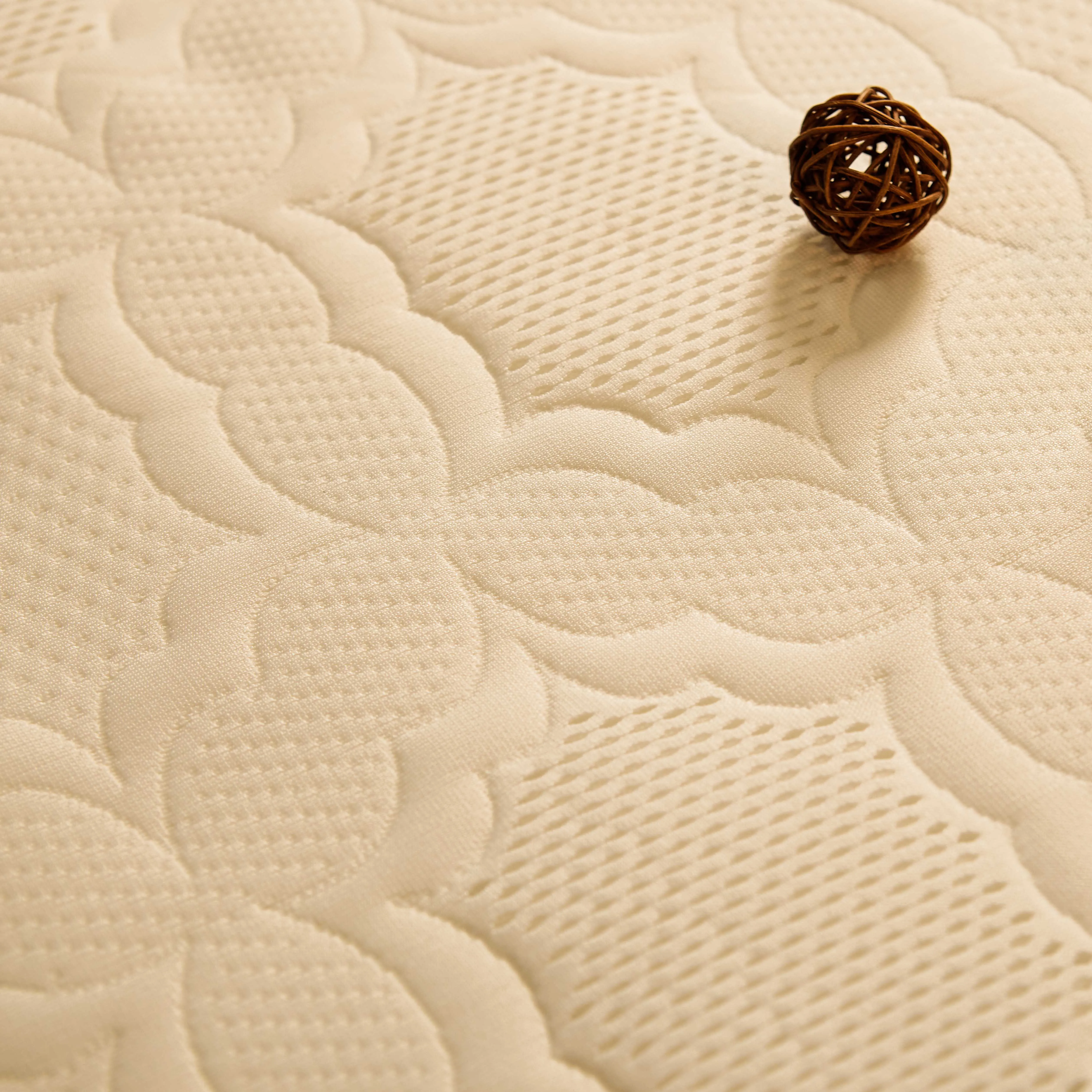 Tissu de matelas de polyester tricoté par coton blanc de jacquard pour la couverture de matelas