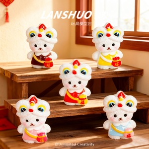 ตุ๊กตากระต่ายเรซิ่นหลานซัว ของตกแต่งตรุษจีน สไตล์การ์ตูน งานฝีมือศิลปะ ของขวัญ - Product Image 1