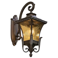 Applique murale LED étanche en aluminium moulé sous pression diffuseur en polycarbonate blanc chaud CCT pour jardin et rue montage mural extérieur