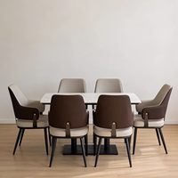Fauteuil d'hôtellerie moderne en cuir rembourré avec structure en bois massif pour hôtel, restaurant, usage commercial