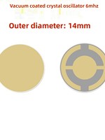 Monitor Kristal Kuarsa Elektroda Emas 6MHz Wafer 008-010-G10 Sensor Pengganti untuk Mesin Pelapis Sputtering Vakum 0.2kg