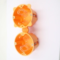 Boîte de jonction orange en pvc standard de l'UE ou boîte électrique et boîte de sortie de boîtier de montage mural