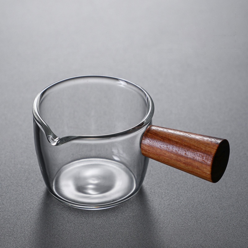 Lot De 2 Mini Pichets En Verre 100ml - Tasses à Mousse De Lait Transparentes Avec Poignée Élégante Pour Café Et Latte Art