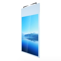 Écran LCD double face haute définition de 43 pouces pour centres commerciaux Conception suspendue sur le toit