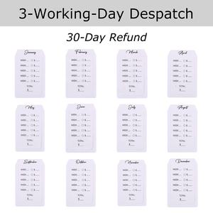 الأكثر مبيعًا Yihe لوحة عدادات الميزانية المدرجة A5/A6/A7 لمراجعة شيك الدفع مع 3 فتحات من 12 ورقة/24 صفحة في 12 شهرًا - Product Image 3