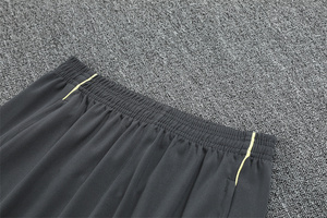 Conjunto de Chándal de Entrenamiento <span class=keywords><strong>Real</strong></span> <span class=keywords><strong>Madrid</strong></span> Amarillo para Adulto, Manga Larga, Media Cremallera, 100% Poliéster, Secado Rápido, Todas las Temporadas - Product Image 3