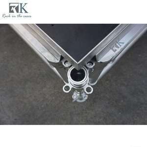 RK 750 Kg/m <b>Aluminum</b> Alloy & Plywood Quick-Lock Portable Stage 48 ft Modular Platform for Event Shows - Product Image 4
