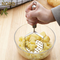 Aardappelen Crusher Rvs Geperste Aardappel Stamper Puree Puree Sap Maker Aardappel Pusher Gepureerd Fruit Voor Keuken
