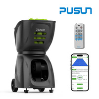 Nouvelle machine à balles de tennis portable PUSUN, commande par application, lancement automatique de balles de tennis, équipement d'entraînement, machine de tir