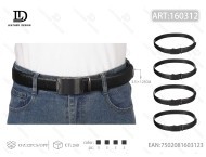 Cinturón de Cuero Genuino para Hombre con Hebilla Automática, 4.0cm de Ancho, 125cm de Largo, Estilo Casual, Color Sólido, Duradero, Moldeado en una Sola Pieza - Product Image 1