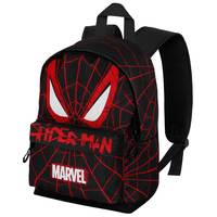 Karactermania Marvel Spiderman Vision Small FAN HS Mochila Negra 14 pulgadas Resistente al agua Cierre con cremallera Unisex