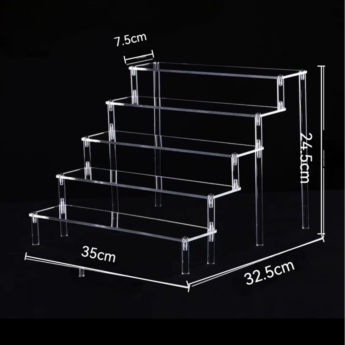 Le panneau transparent à 5 couches mesure 34,6 x 7,6 cm.